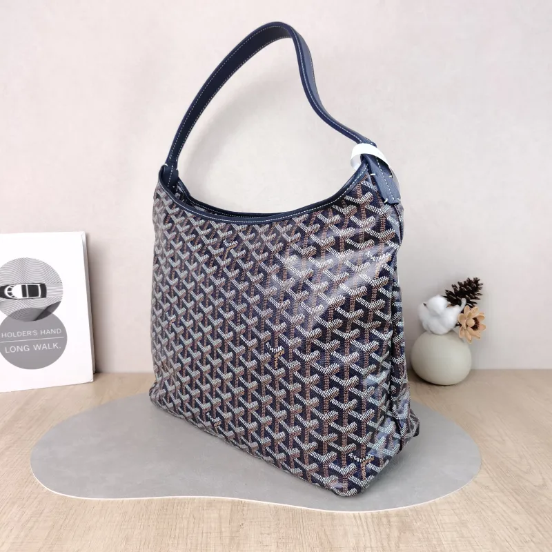 GOYARD Shoulder Bag Boheme Hobo​ Blue PVC Small 43 × 14 × 27 cm — cover view 4 of 6