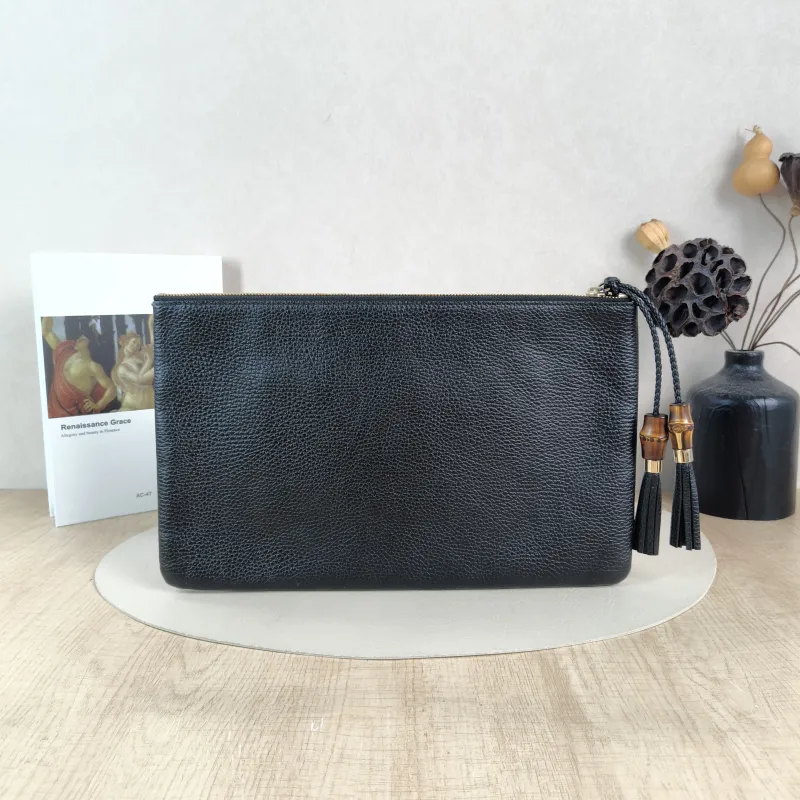 GUCCI Clutch Clutch Black Calfskin One Size34*21 — cover view 5 of 5