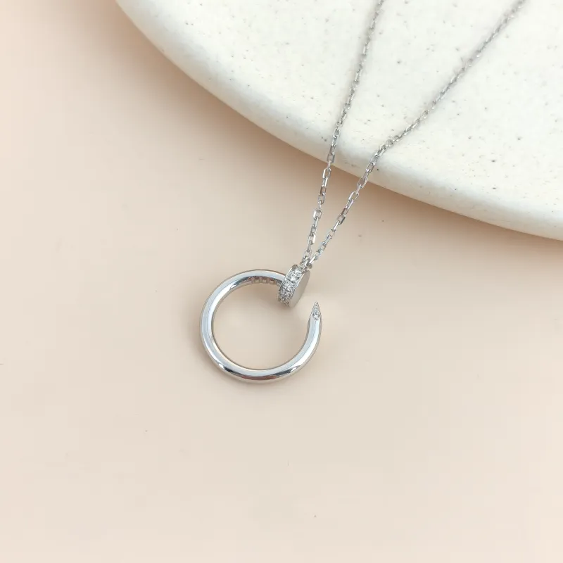 CARTIER Necklace Juste un Clou Necklace White Gold Diamond18KW hite Gold One Size 40cm — cover view 7 of 8
