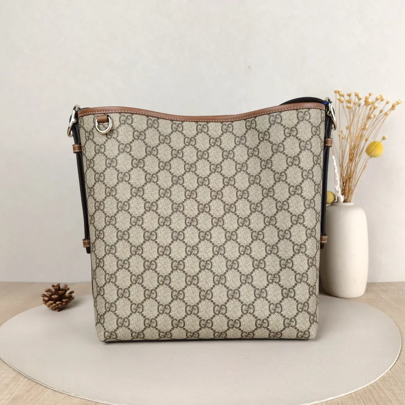 GUCCI Shoulder Bag GG Emblem Shoulder Bag Hobo Brown PVC Medium30.5 × 9 × 30.5 cm