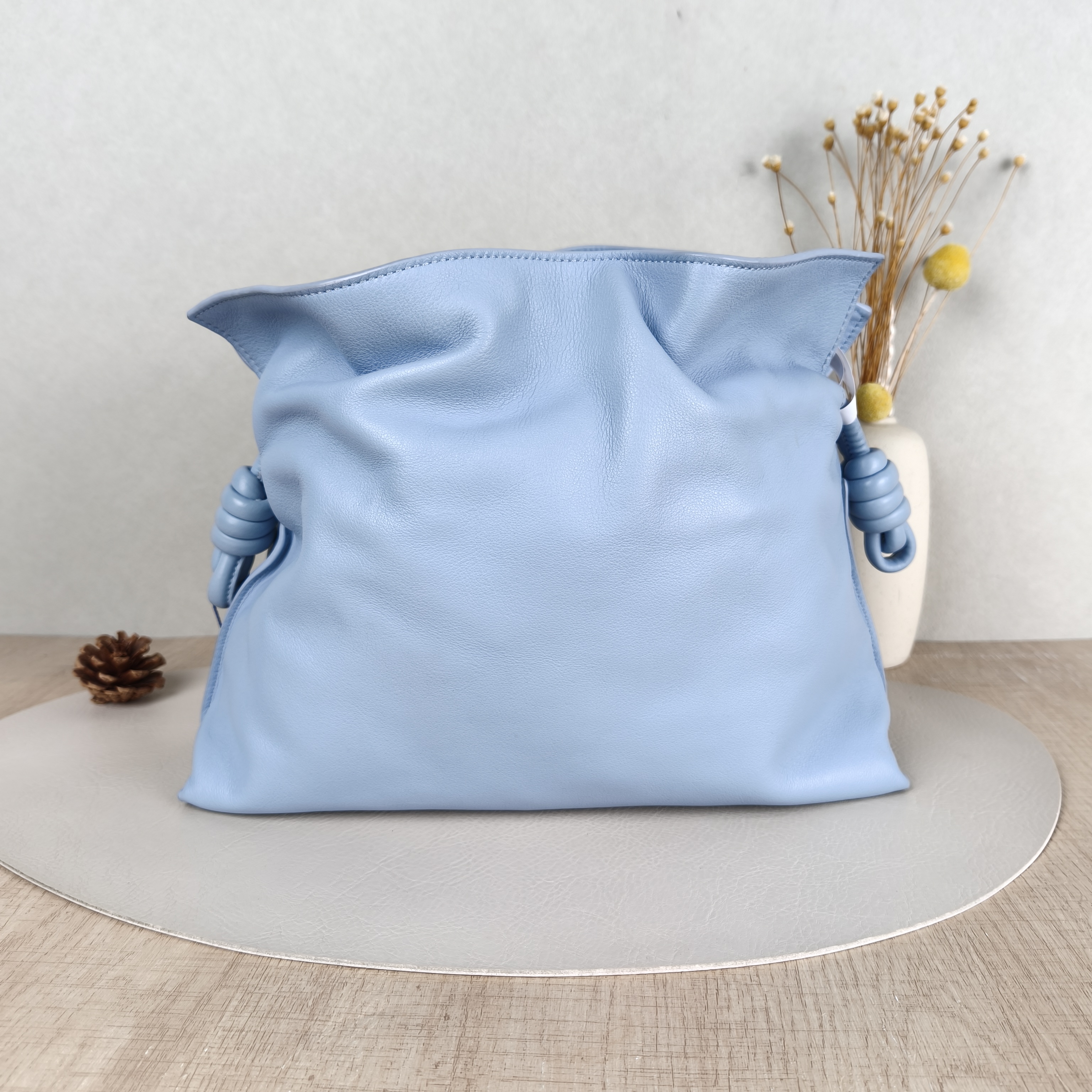 LOEWE Crossbody Bag Flamenco Blue Calfskin Medium30 × 10.5 × 20 cm — cover view 3 of 5