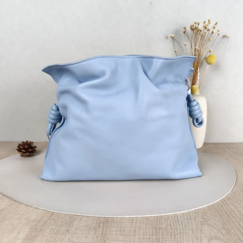 LOEWE Crossbody Bag Flamenco Blue Calfskin Medium30 × 10.5 × 20 cm — cover view 3 of 5