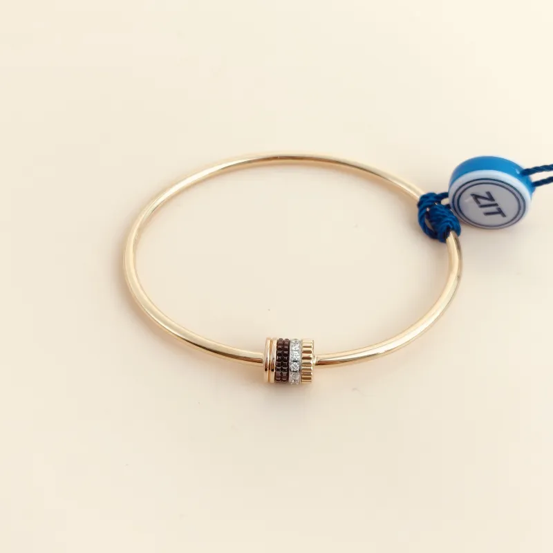 BOUCHERON Bangle Quatre Classique Collection Bangle Diamond18KW hite Gold Yellow Gold Rose Gold One Size16