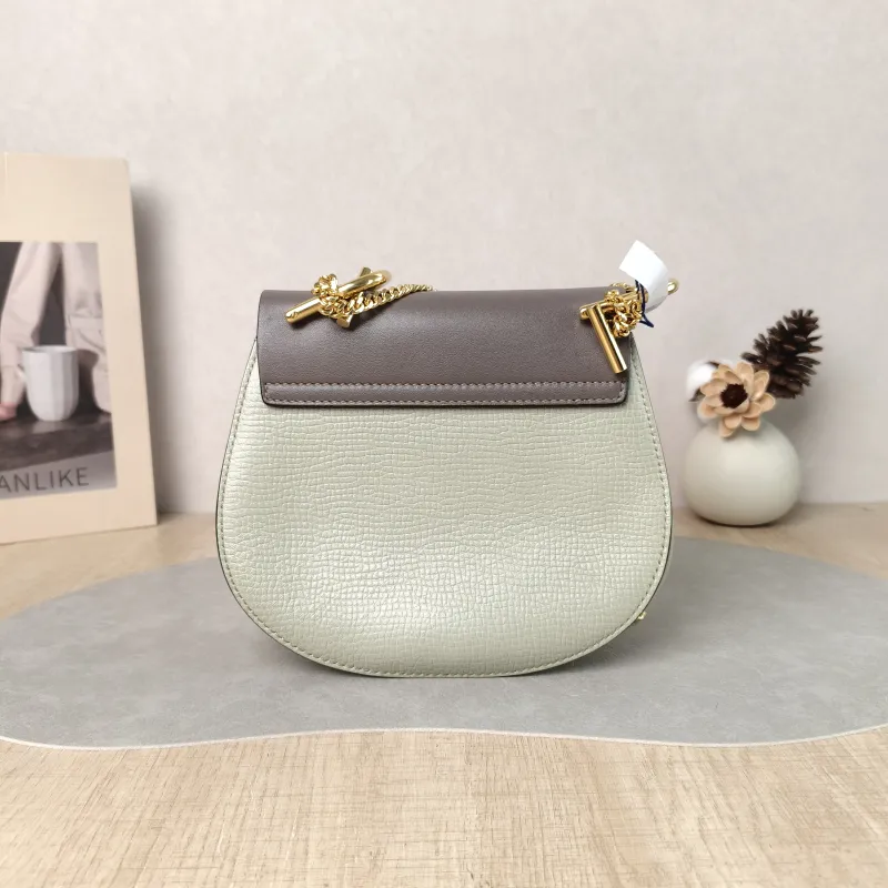 Chloé Crossbody Bag drew Green Calfskin One Size 19.5 × 6.5 × 16 cm — cover view 2 of 6