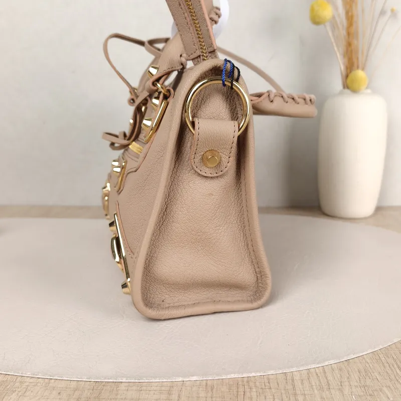 BALENCIAGA Crossbody Bag Classic City Pink Calfskin Mini 24 × 10 × 16 cm — detail view 7 of 11