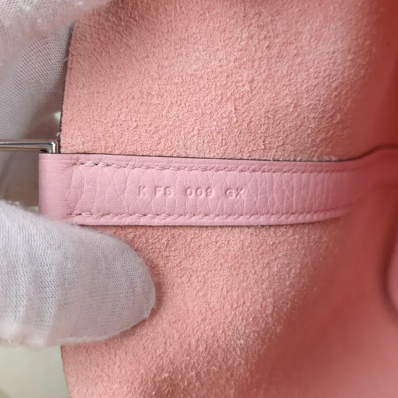 Hermès Top Handle Bag Picotin Lock 18 18 Pink Taurillon Clemence TC Calfskin Small 18 × 13 × 18 cm K — detail view 7 of 12