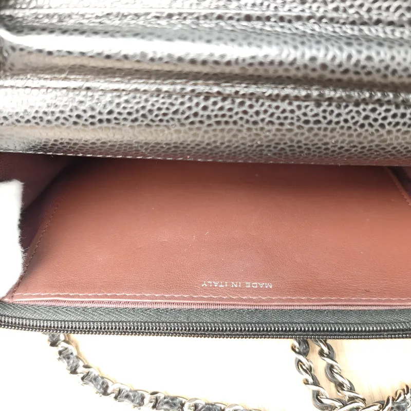 Chanel Crossbody Bag Classic Flap WOC CF WOCWOC Bag Black Grained Calfskin Mini 19.2 × 3.5 × 12.3 cm — detail view 5 of 9
