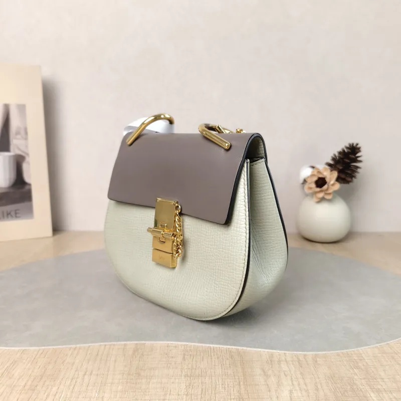 Chloé Crossbody Bag drew Green Calfskin One Size 19.5 × 6.5 × 16 cm — cover view 6 of 6