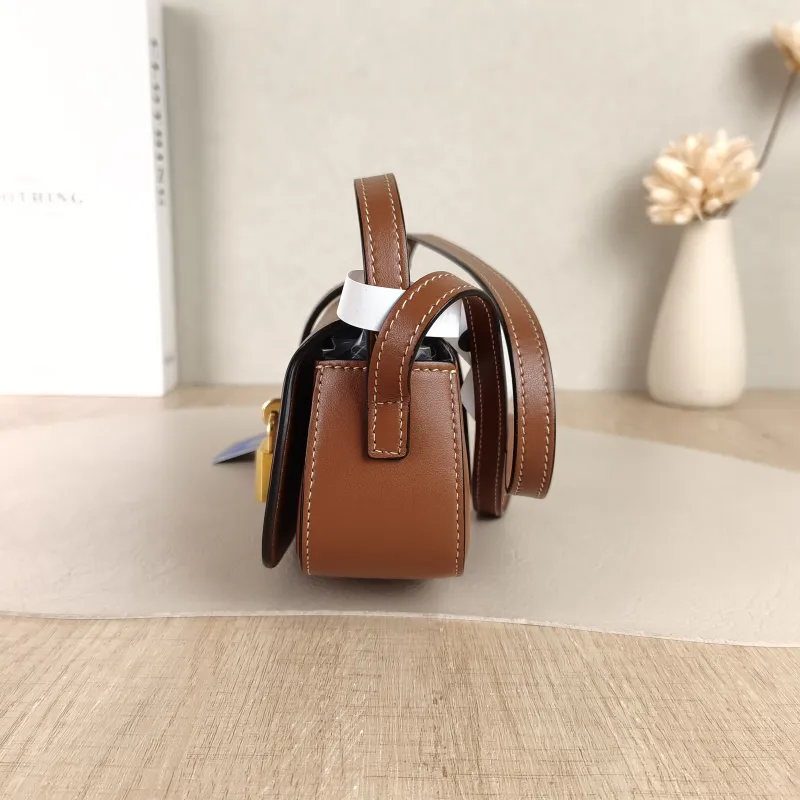 CELINE Crossbody Bag TABOU Brown Calfskinmini18 × 5 × 8 cm — detail view 7 of 11