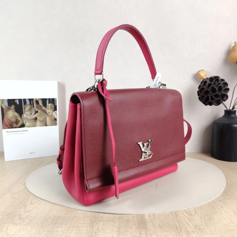 Louis Vuitton Crossbody Bag LOCKME II Shoulder Bag Colorblock Calfskin Medium 29 × 10 × 20 cm — cover view 5 of 5
