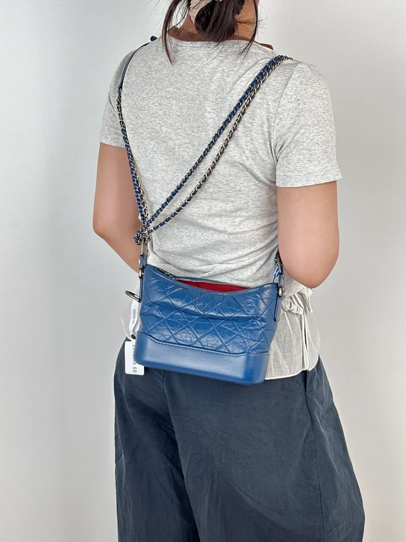 Chanel Crossbody Bag Gabrielle Gabrielle Bag Blue Calfskin Small20 × 8 × 15 cm — on-model view 2 of 2