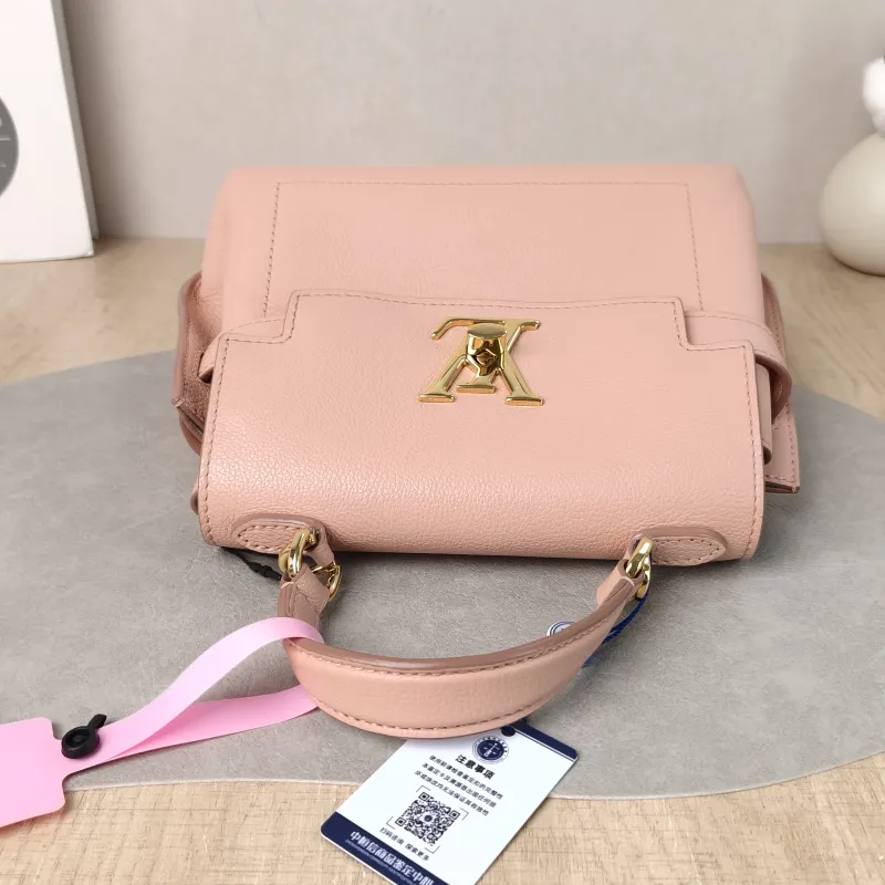 Louis Vuitton Top Handle Bag Lockme Ever Top Handle Bag Pink Calfskin Mini 23 × 10 × 17 cm — detail view 7 of 13