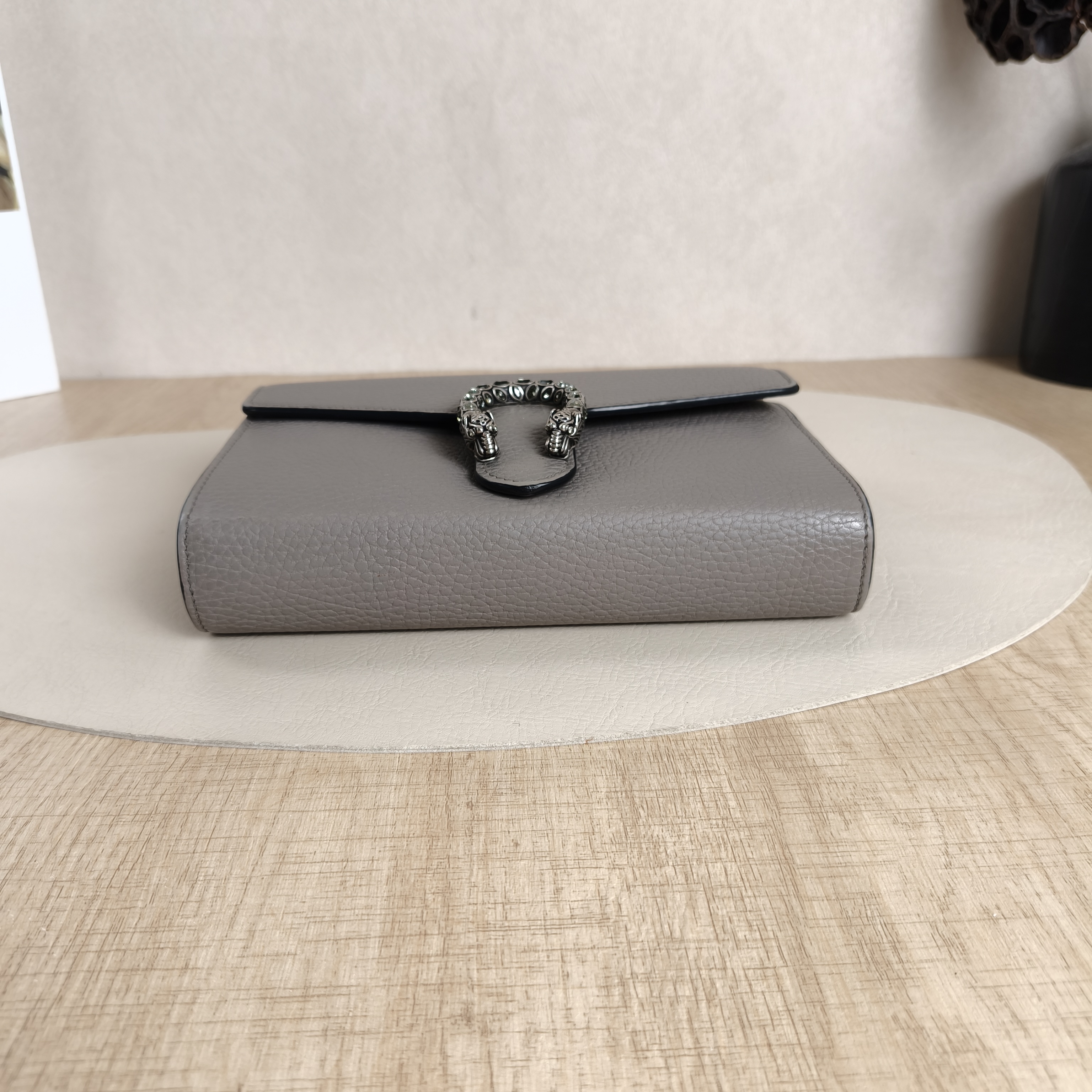 GUCCI Crossbody Bag Dionysus woc Grey Calfskin One Size20 × 5 × 13 cm — cover view 10 of 11