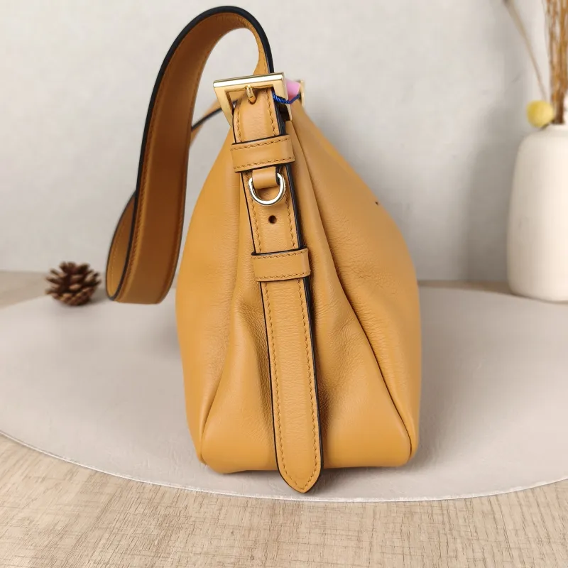 PRADA Shoulder Bag Aimée Yellow Calfskin One Size31 × 9 × 18 cm — detail view 12 of 13