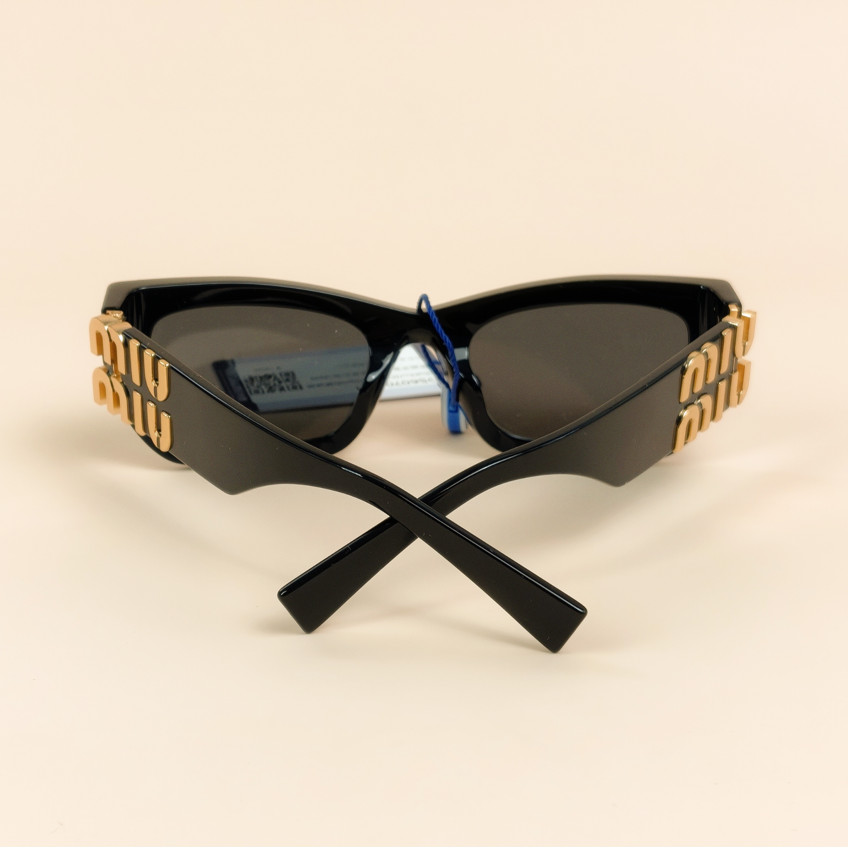 Miumiu Eyewearlogo Black PVC One Size — cover view 2 of 9