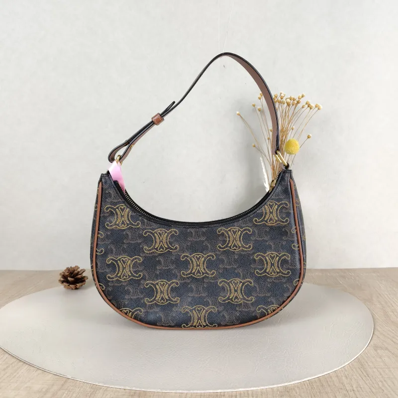 CELINE Shoulder Bag AVA Embroidered Edition PVC 23 × 6 × 13.5 cm