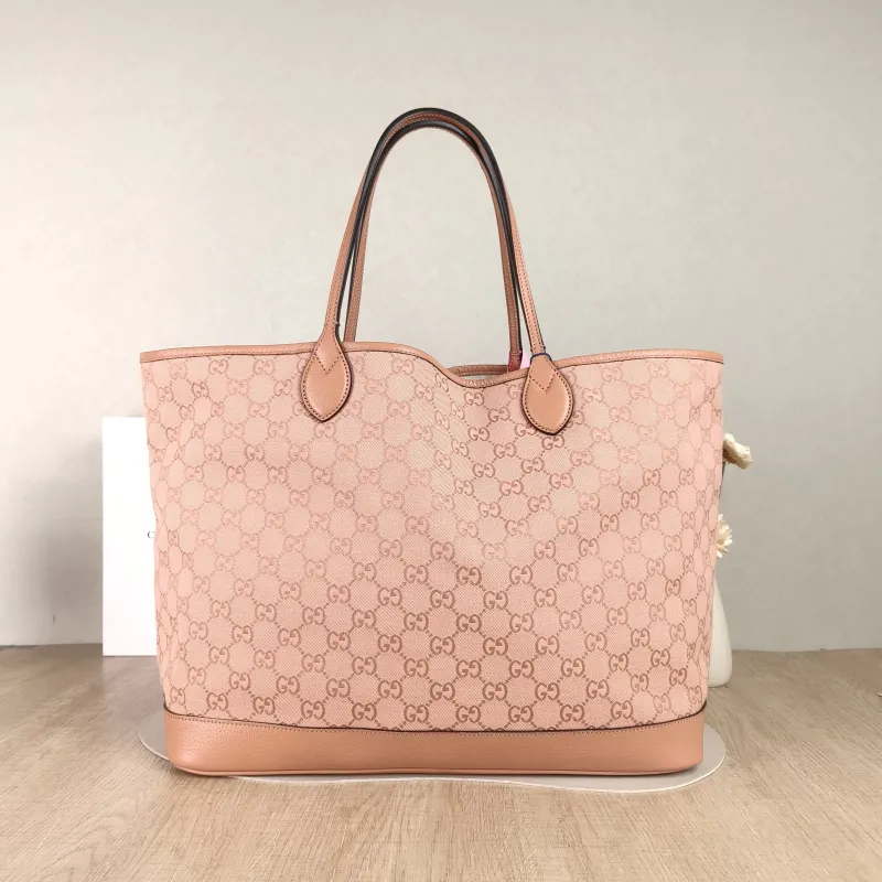 GUCCI Shoulder Bag ophidia GG Tote Bag Pink Canvas One Size 40 × 19 × 32 cm — cover view 3 of 4