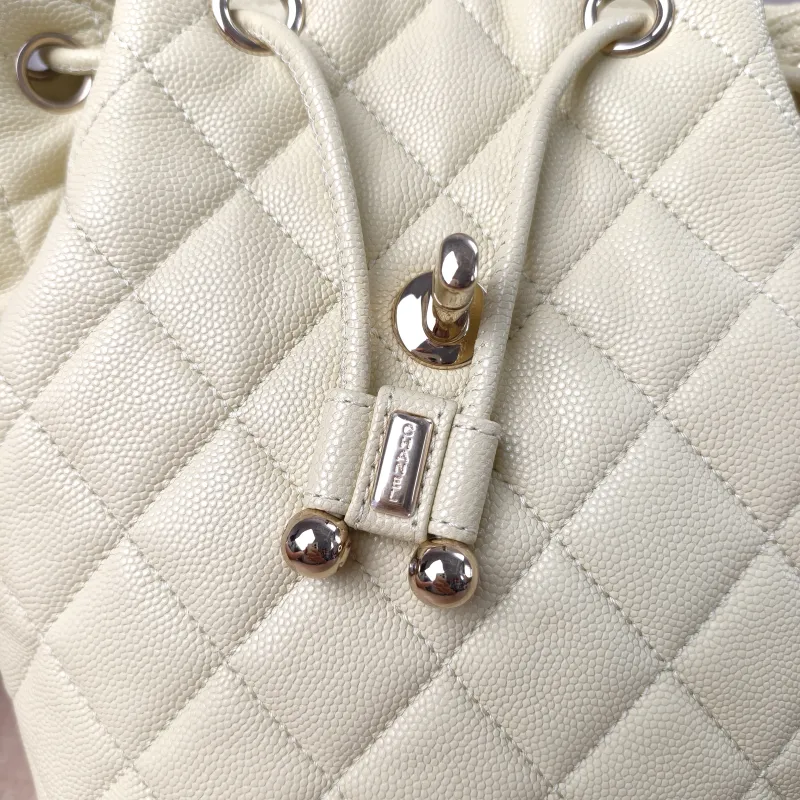 Chanel Backpack23s Backpack Yellow Grained Calfskin Small18 × 10 × 23 cm — detail view 15 of 17