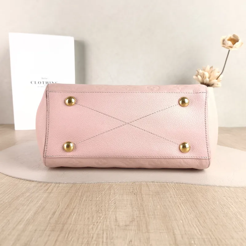 Louis Vuitton Top Handle Bag Montaigne Pink Calfskin BB 29 × 13 × 20 cm — cover view 2 of 5