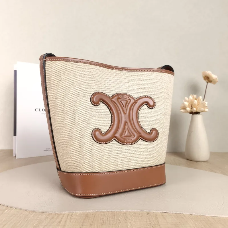 CELINE Shoulder Bag BUCKET TRIOMPHE Bucket Bag · Small 17 × 10 × 22 cm — cover view 2 of 5