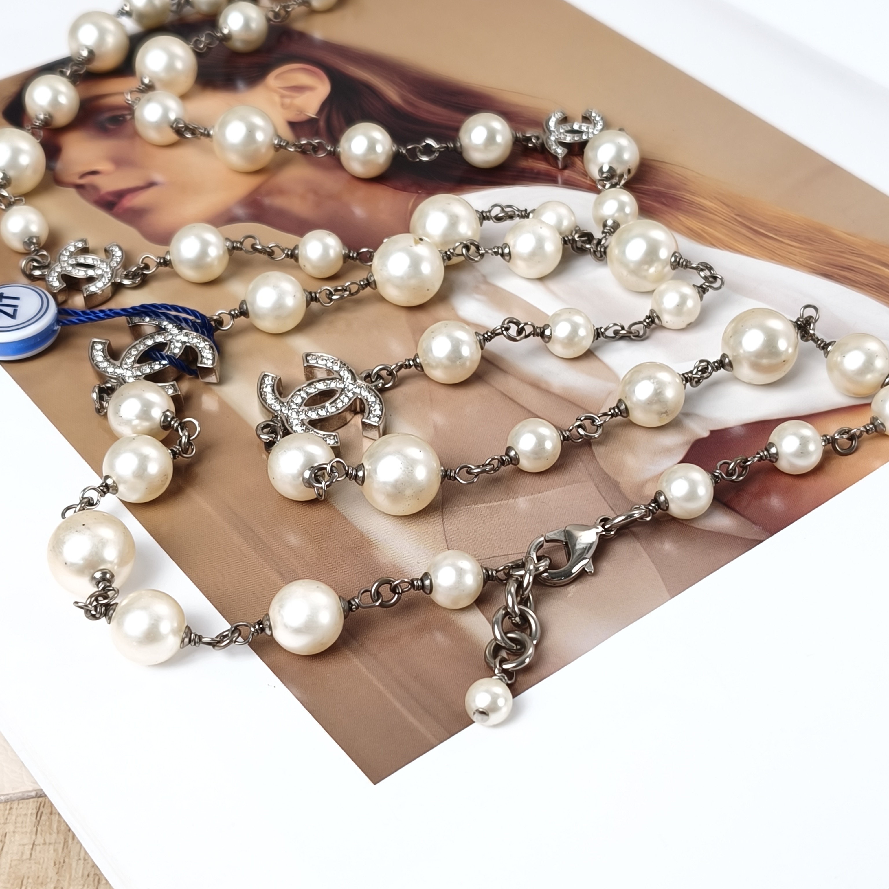 Chanel Necklace Necklace Silver One Size102cm One Size — cover view 9 of 10