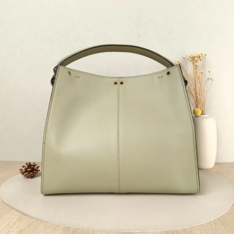 FENDI Shoulder Bag Peekaboo X-Lite Calfskin Medium 30 × 15 × 25 cm — cover view 5 of 5