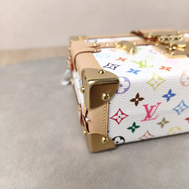Louis Vuitton Crossbody Bag PETITE MALLE Box Multicolore PVC Mini 20 × 6 × 12.5 cm — detail view 3 of 14