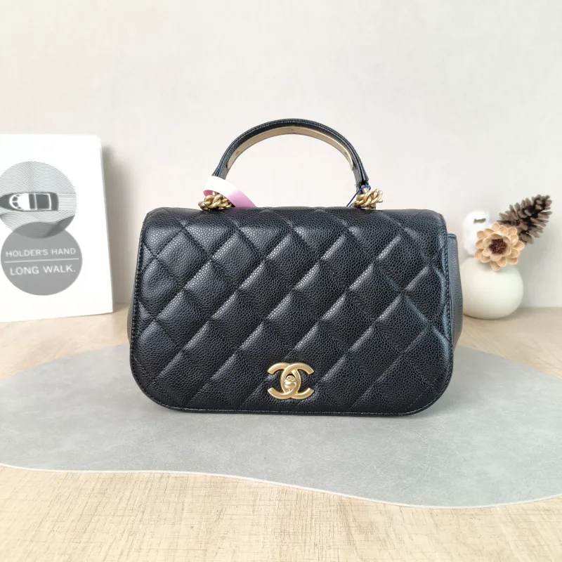Chanel Crossbody Bag Crossbody Bag Black Calfskin One Size 24 × 8 × 16 cm 24