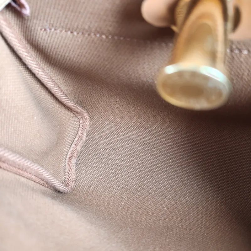Hermès Crossbody Bag Herbag Zip 20 37 Brown Calfskin，Canvas Mini 20.5 × 7 × 16.5 cm G — detail view 5 of 11