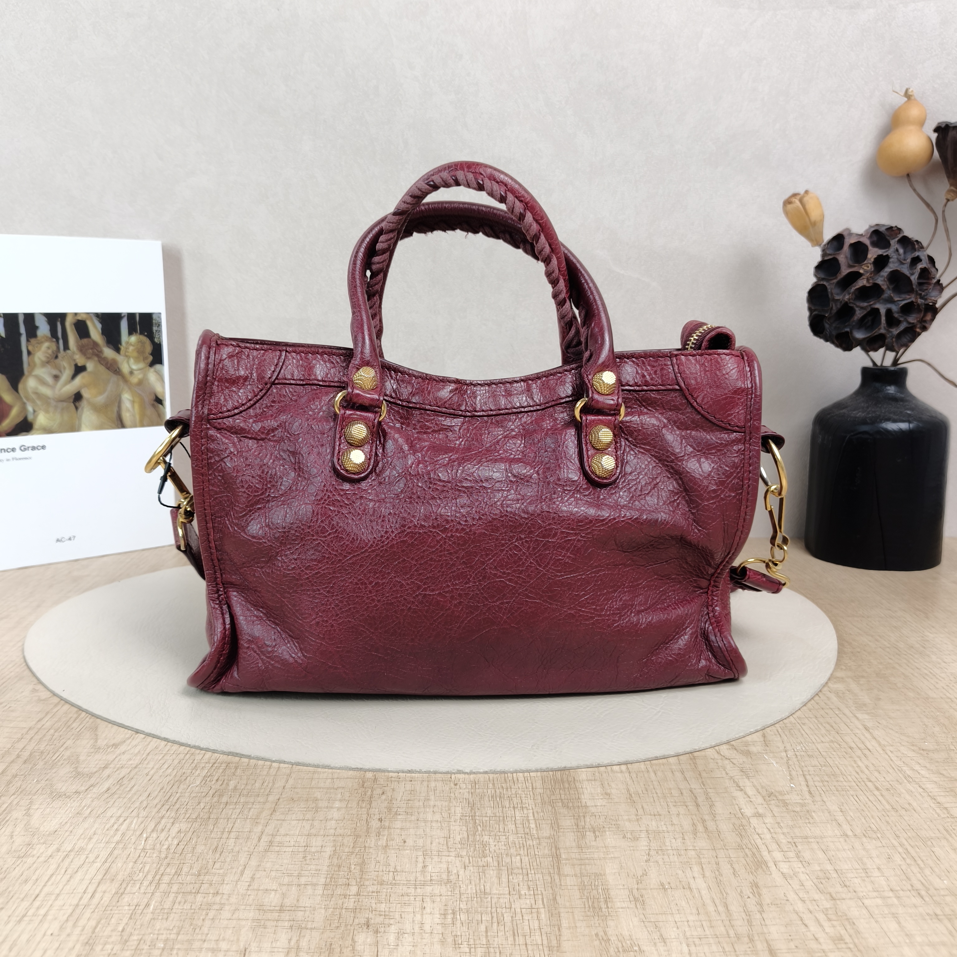 BALENCIAGA Crossbody Bag Classic City Red Lambskin Small30 × 10 × 21 cm — cover view 5 of 5