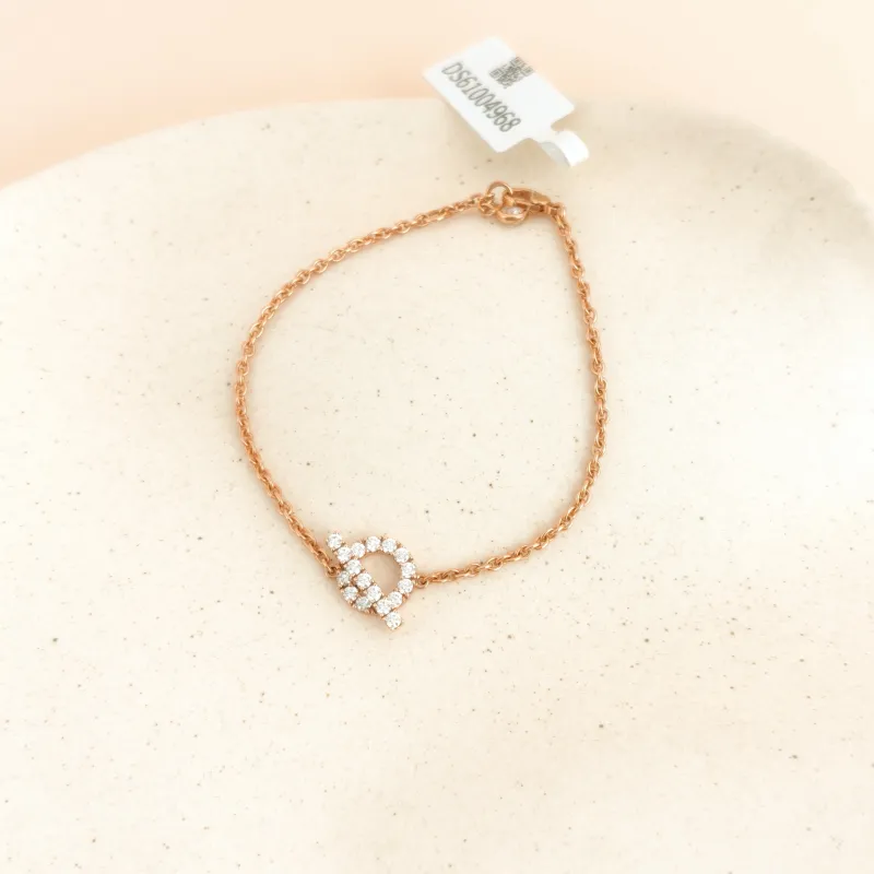 Hermès Bracelet Finesse QP avé Diamond Bracelet Rose Gold Diamond18KR ose Gold One Size 17.5cm — cover view 3 of 7