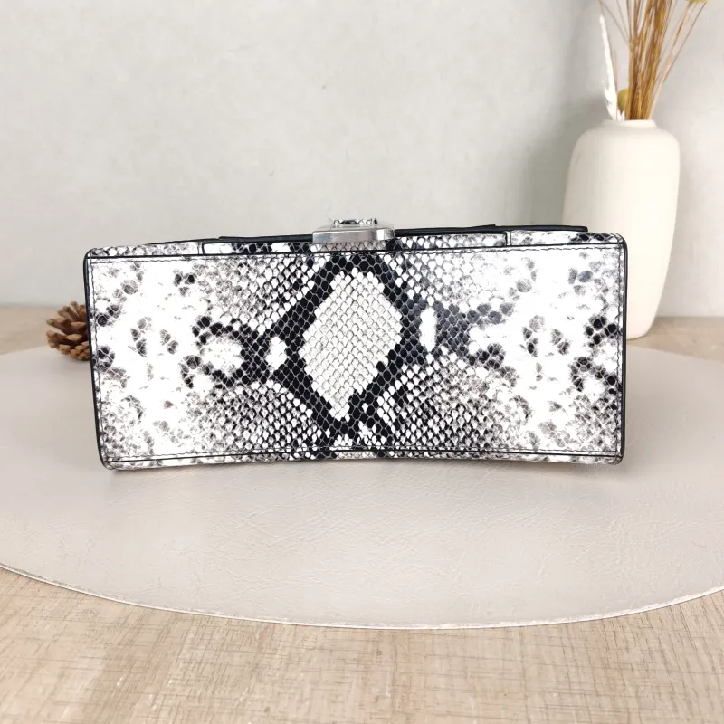 BALENCIAGA Crossbody Bag Hourglass Hourglass Bag Colorblock Embossed Calfskin Small23 × 10 × 14 cm — cover view 4 of 5