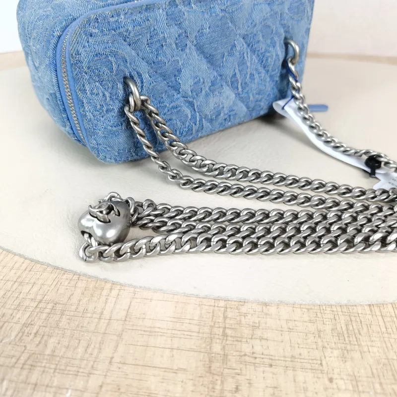 Chanel Crossbody Bag Edition Blue Canvas One Size16 × 8 × 9.5 cm — detail view 9 of 13