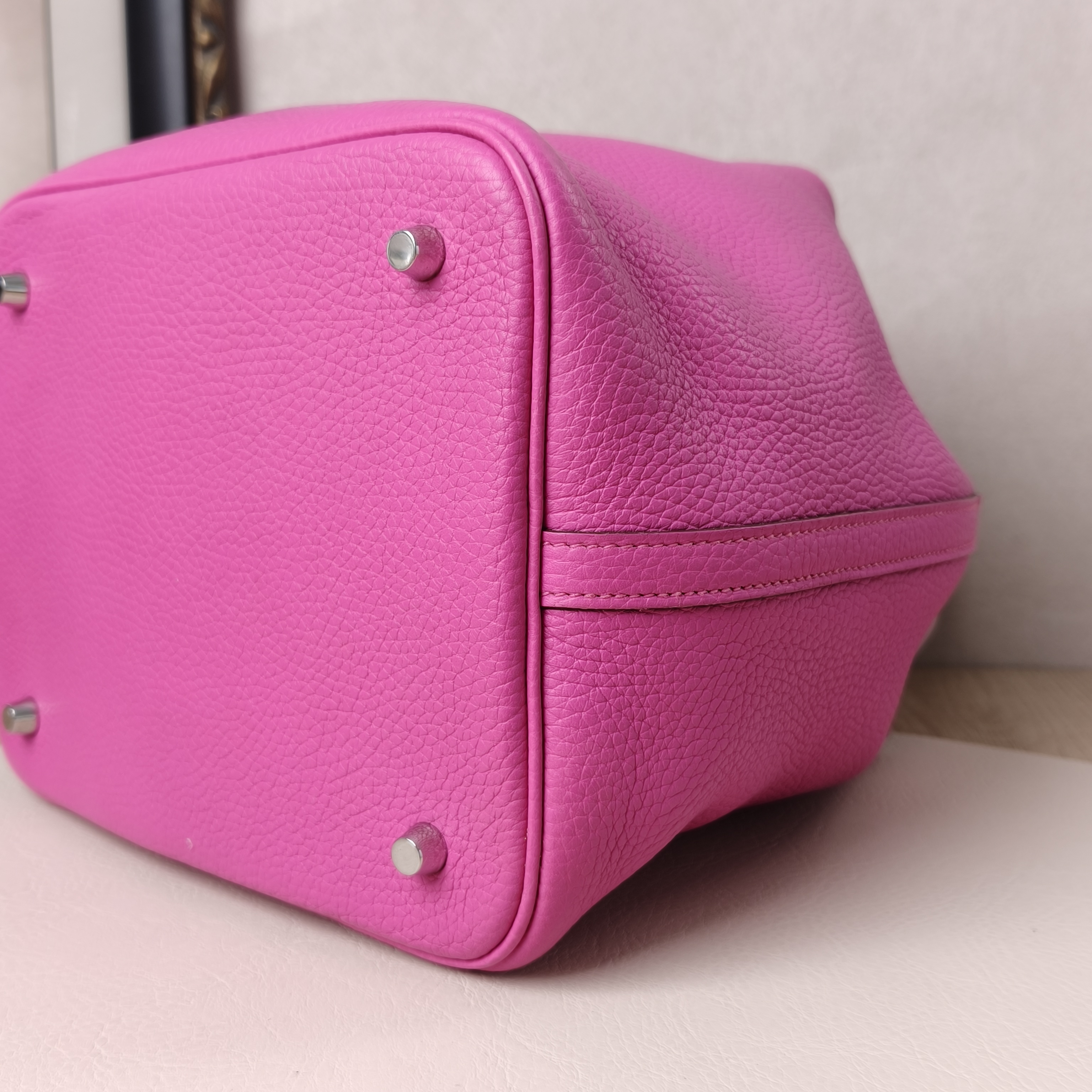 Hermès Top Handle Bag Picotin Lock 22 22P9 Taurillon Clemence TC Calfskin22 × 17 × 21 cm — cover view 9 of 9