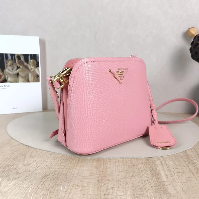 PRADA Crossbody Bag Top Handle Crossbody Bag Calfskin One Size 21 × 10 × 17 cm — cover view 3 of 5