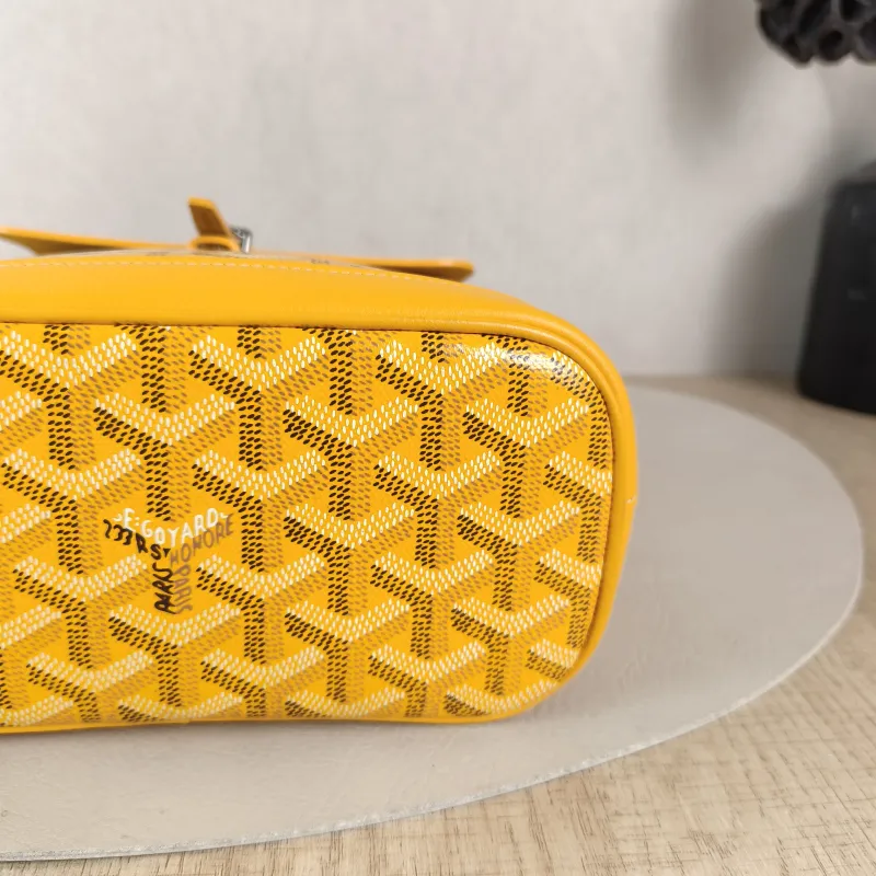 GOYARD Crossbody Bag ALPIN Backpack Yellow PVC Mini 19 × 9.5 × 23 cm — detail view 7 of 14
