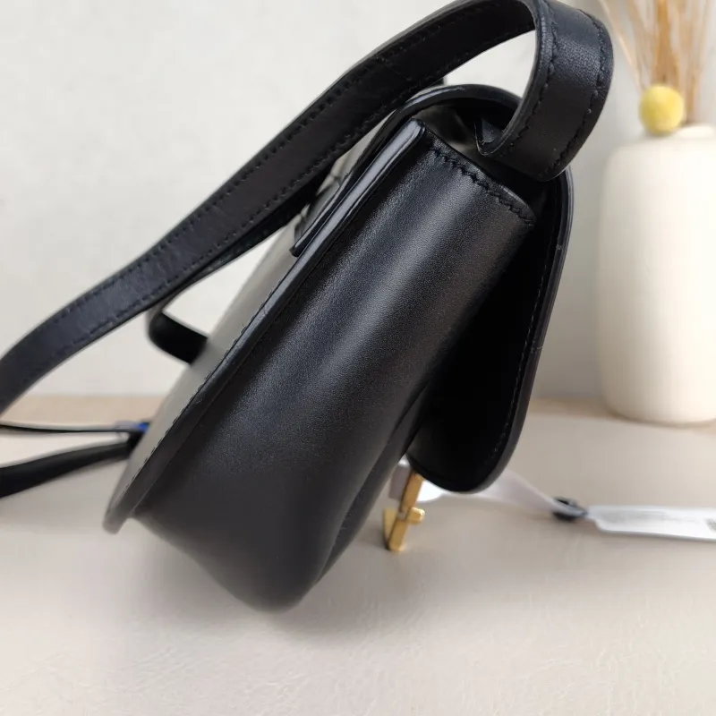 SAINT LAURENT Shoulder Bag Kaia Black Calfskin 16 × 5.5 × 15.5 cm — detail view 7 of 10