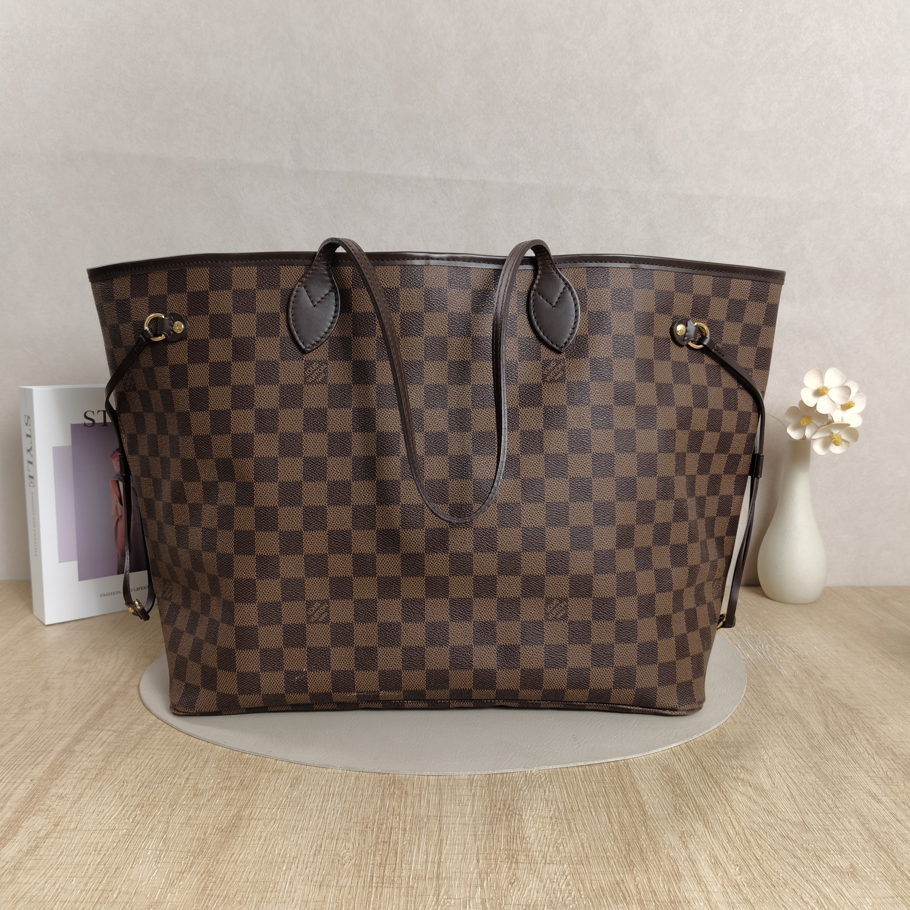Louis Vuitton Shoulder Bag Damier Ebene PVC Large39 × 19 × 32 cm