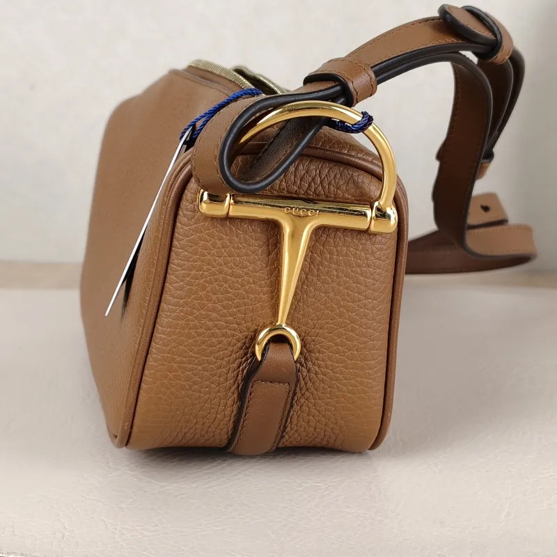 GUCCI Shoulder Bag Half Horsebit Horsebit Shoulder Bag Brown Calfskinmini19 × 9 × 9.5 cm — detail view 3 of 9