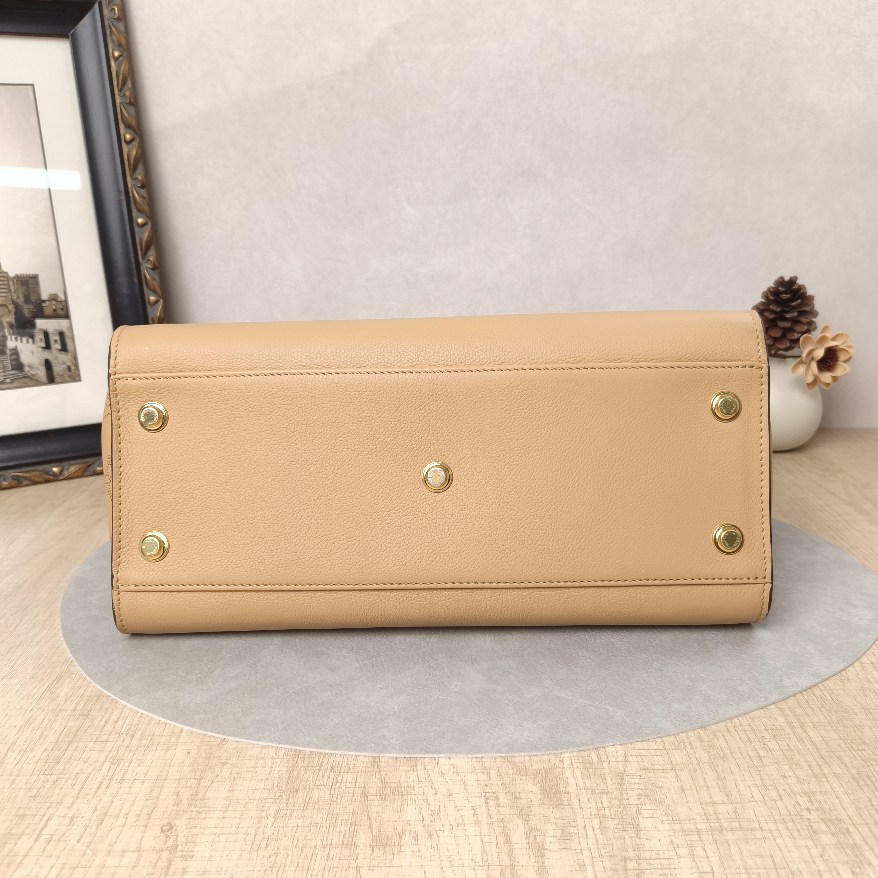 Louis Vuitton Top Handle Bag On My Side Brown Calfskin Large34 × 16 × 27 cm — cover view 5 of 5