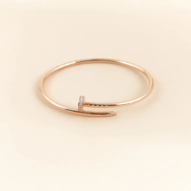 CARTIER Bangle Juste un Clou Bangle Rose Gold Diamond18KR ose Gold Small Edition 16