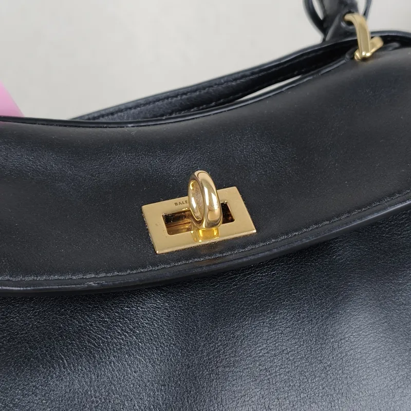 BALENCIAGA Crossbody Bag RODEO Black CC alfskin Mini 23 × 10 × 17 cm — detail view 8 of 12