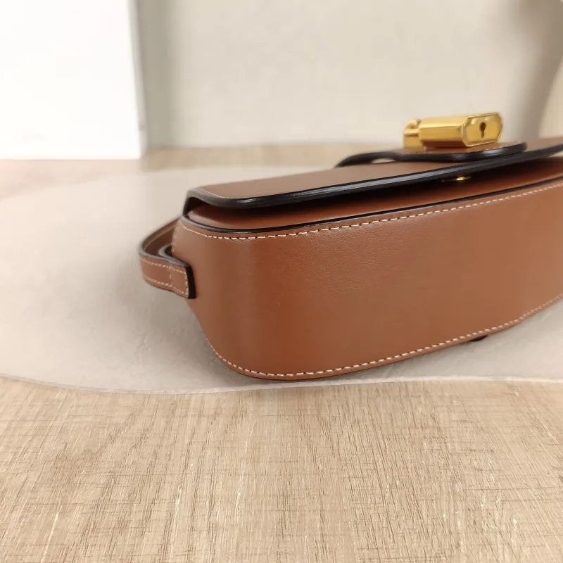 CELINE Crossbody Bag TABOU Brown Calfskinmini18 × 5 × 8 cm — detail view 2 of 11