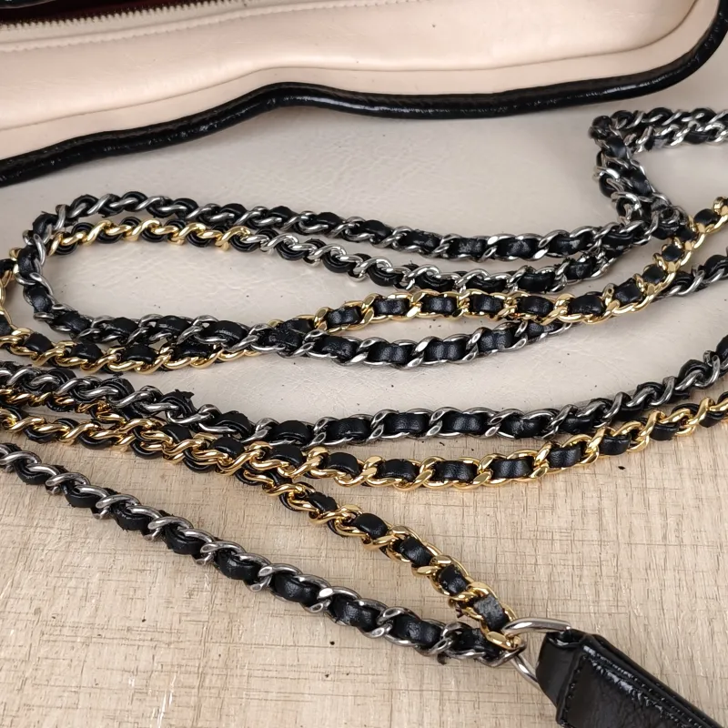 Chanel Crossbody Bag Gabrielle Gabrielle Bag Beige Black Large28 × 10 × 23 cm — detail view 4 of 13