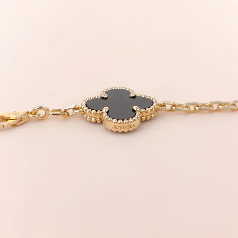 Van Cleef & Arpels Bracelet Alhambra Alhambra Collection Five-Motif Bracelet 18KY ellow Gold Vintage Small 19cm — cover view 6 of 10