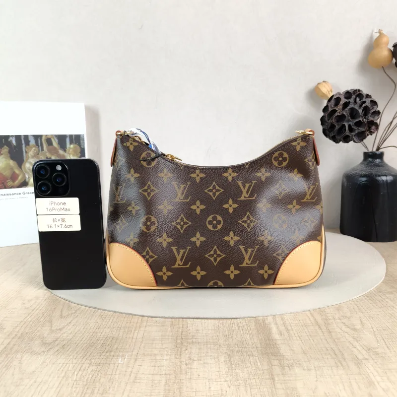 Louis Vuitton Crossbody Bag Boulogne PVC Small 26 × 9.5 × 16 cm Shoulder Strap — cover view 2 of 5