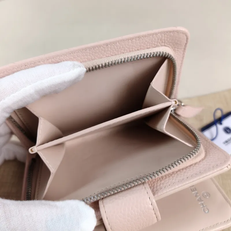 Chanel Wallet Wallet Pink Grained Calfskin One Size9.5 × 2 × 13 cm — detail view 10 of 12