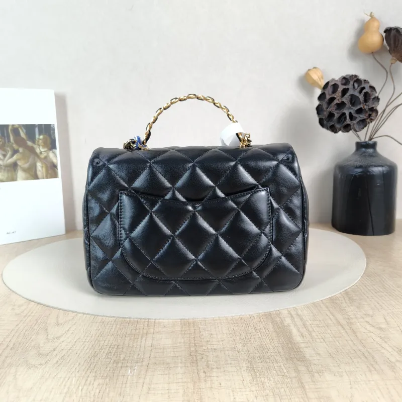 Chanel Crossbody Bag Black SL ambskin Medium25 × 8 × 16 cm — cover view 5 of 5