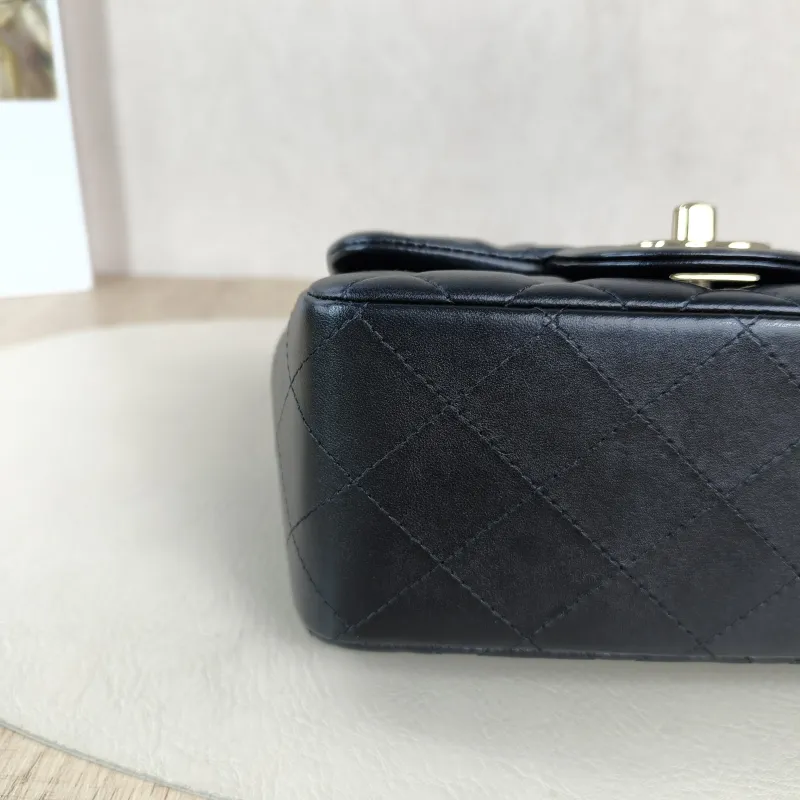 Chanel Crossbody Bag Classic Flap Mini CF Mini Black SL ambskinmini17 × 8 × 13.5 cm — detail view 9 of 13