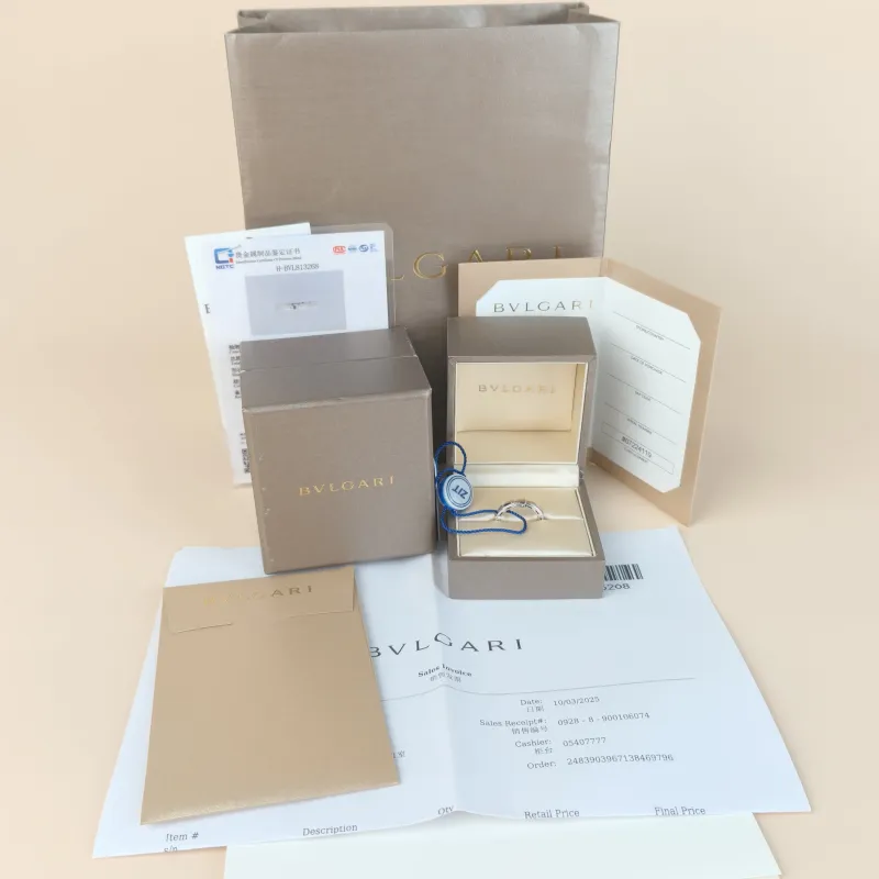Bvlgari Jewelry · Serpenti Viper Collection Ring White Gold 18KW hite Gold 49 — cover view 7 of 10